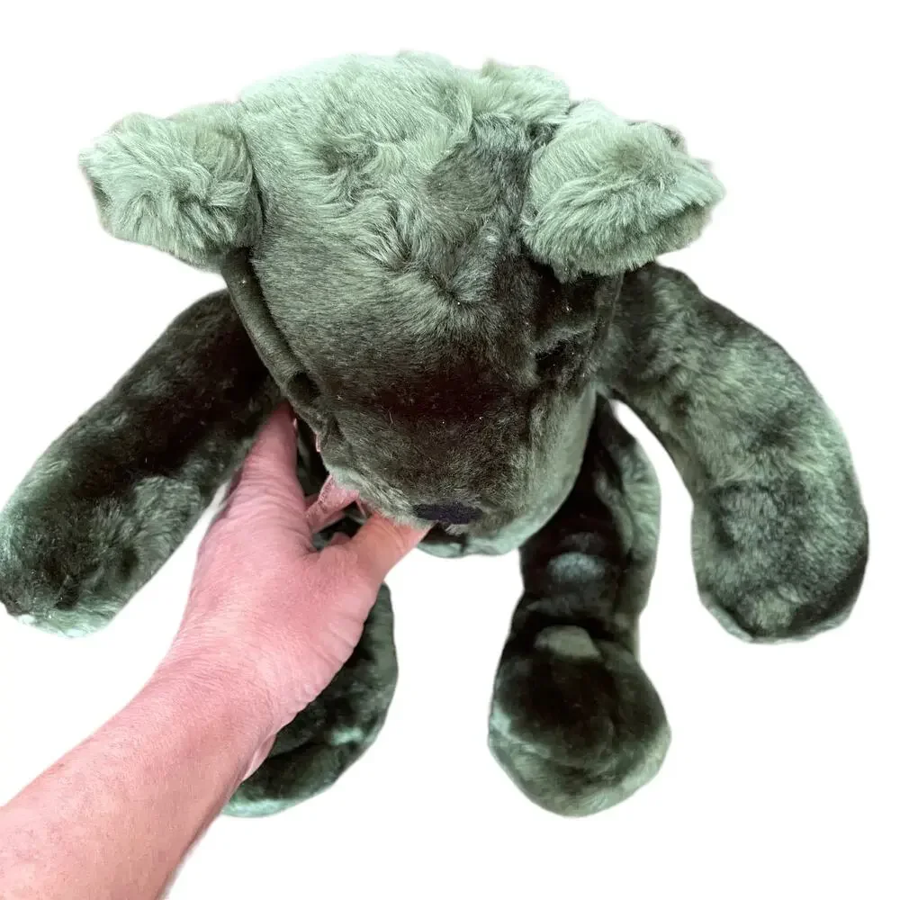 Green Bear Plush TC Dawson by Fiesta Sassy Stuffed Toy Dark Green Toy